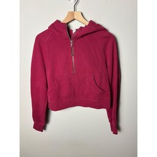 Lululemon Scuba Oversized Half-Zip Hoodie Pomegranate Pink XS/S LW3DM4S