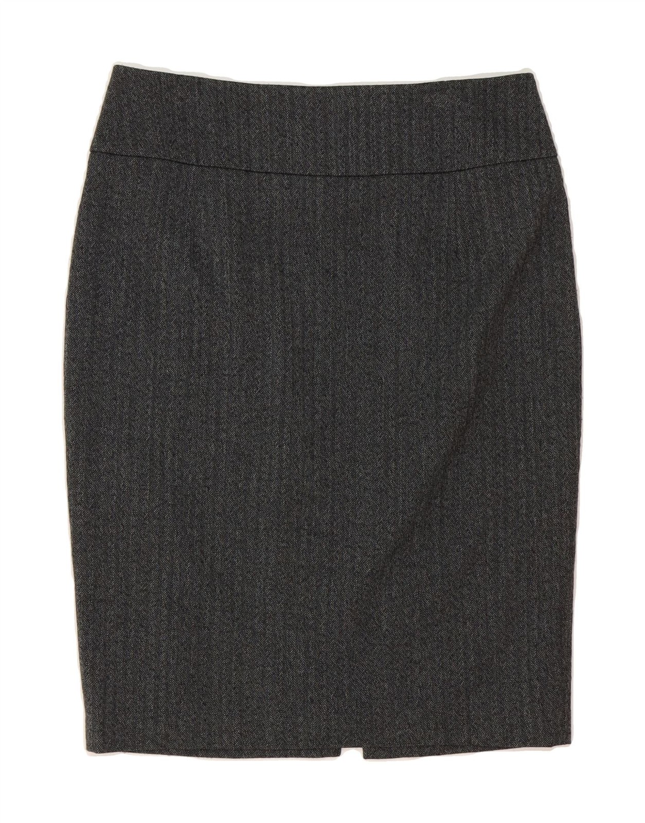 MOSSIMO Womens Pencil Skirt US 8 Medium W30 Grey Herringbone Polyester AO06