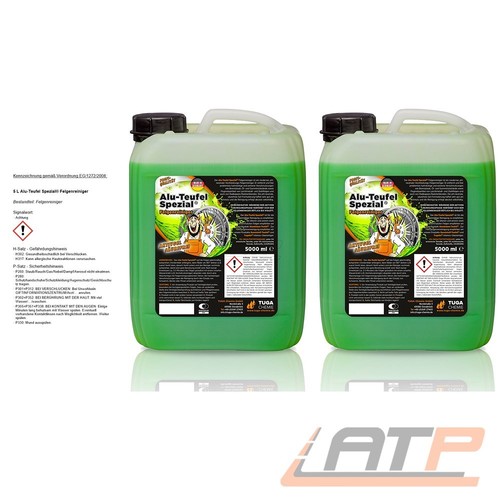 3x Tuga Chemie Alu Teufel Felgenreiniger Gel Spezial grün Felgenpflege 1L