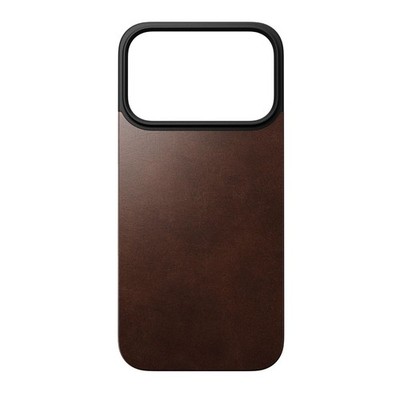 Nomad Magn. Leather Back MagSafe iPhone 17 Pro Rustic Brown H. Schutzhülle