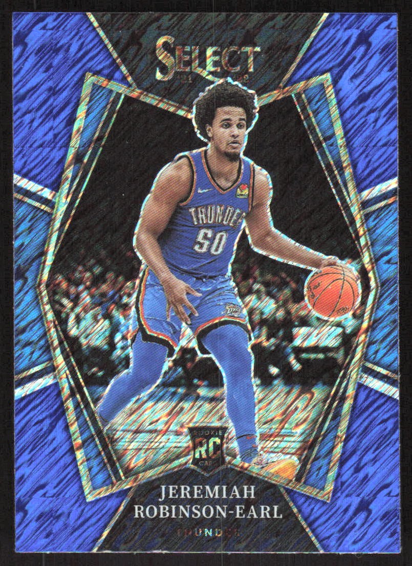 309I 2021-22 Panini Select #182 Jeremiah Robinson-Earl Blue Shimmer Prizms