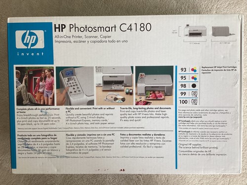 HP Photosmart C4180 All In One Printer, Scanner, Copier. BRAND NEW IN SEALED BOX - Picture 2 of 18