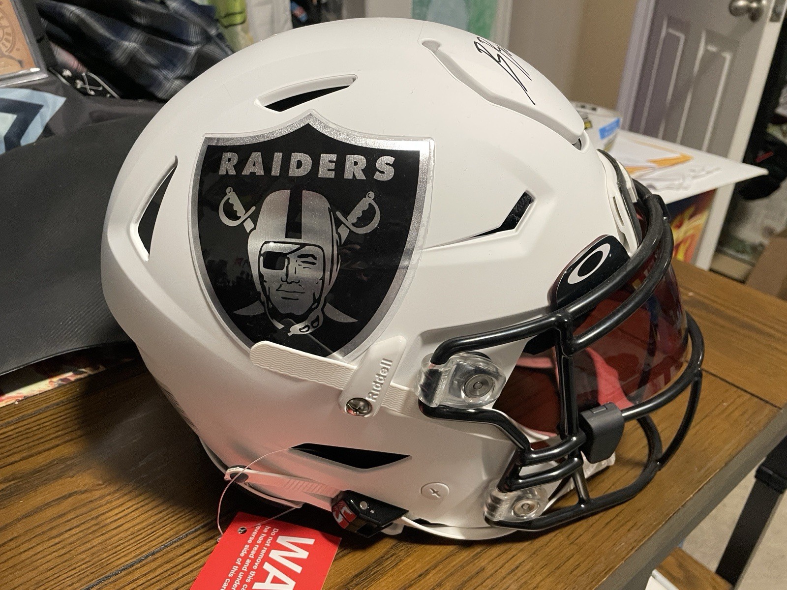 Brock Bowers Autographed Signed Las Vegas Raiders Lunar Speedflex Helmet Beckett Certified 