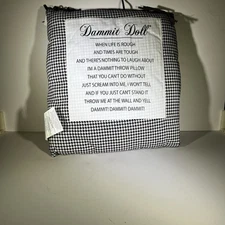 Dammit Doll Stress Relief Throw Pillow