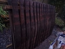 4 Oak Whiskey Barrel Fence Panels. 6'×4', For Garden. New Unused. Collect only. 