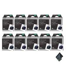 Pack of 10 Fujifilm INSTAX SQUARE Monochrome Instant Film 10 Exposures 