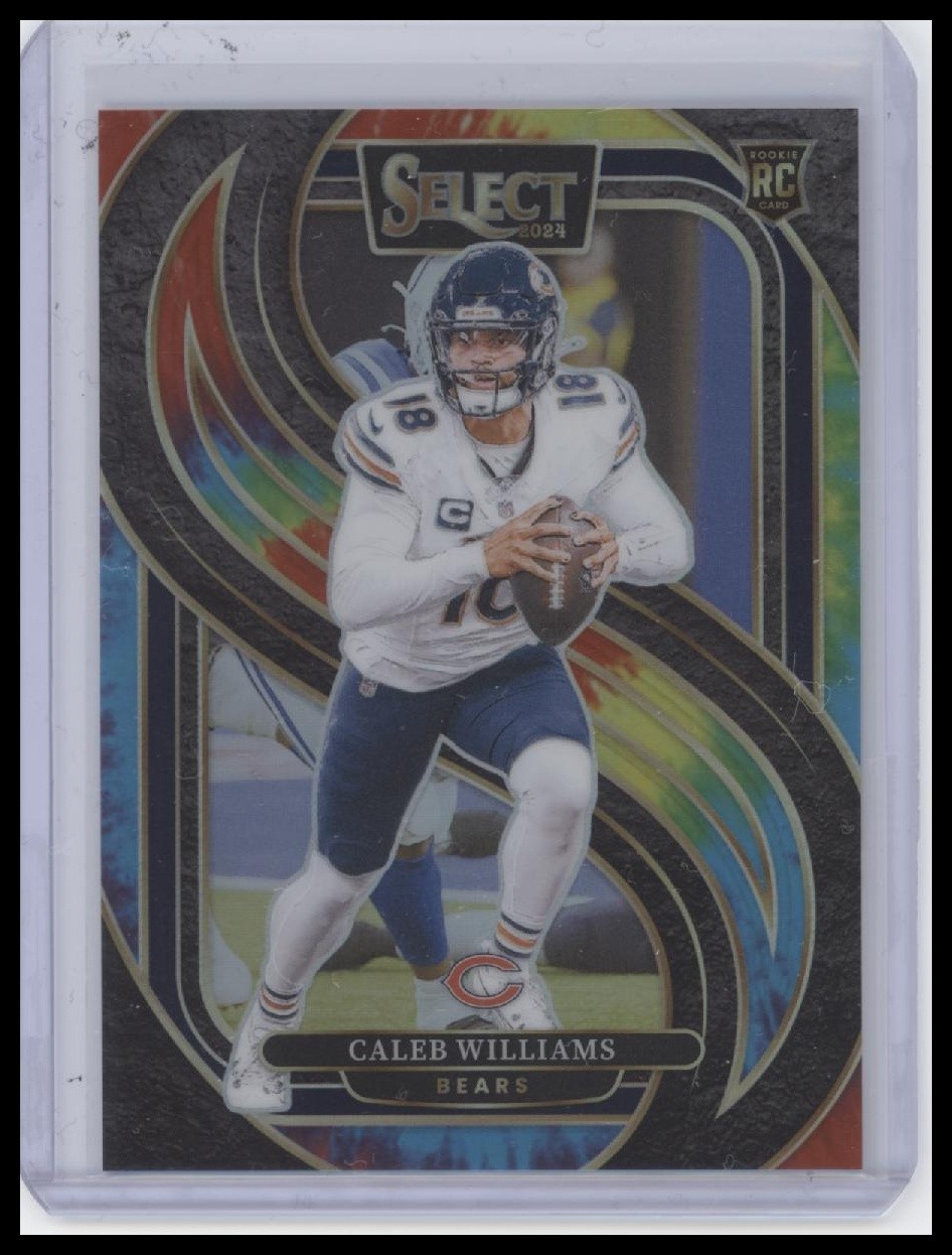 Caleb Williams Rookie RC Select Tie-Dye Prizm Panini 2024 #114 #/25