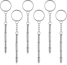 6 Pcs Eye Glasses Screwdriver Repair Kit Mini 4 in 1 Portable Tiny Glasses Screw