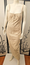 Zara crossover drawstring midi dress 4661/358, Size L, Color Sand