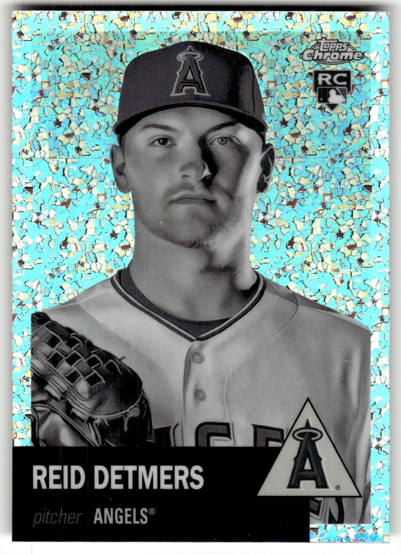 2022 Topps Chrome Platinum Reid Detmers Black and White Mini Diamond Rookie #104