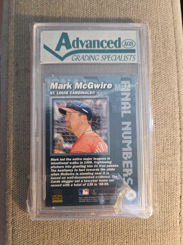 2000 CROWN ROYALE FINAL NUMBERS MARK MCGWIRE #20 9 MINT CARD-034 - Picture 2 of 2