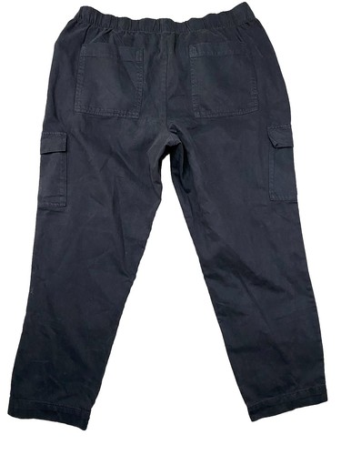 Gap Pantalone Donna Twill Misto Cotone Cargo Elasticizzato Nero XXL (1826419) - Foto 2 di 4