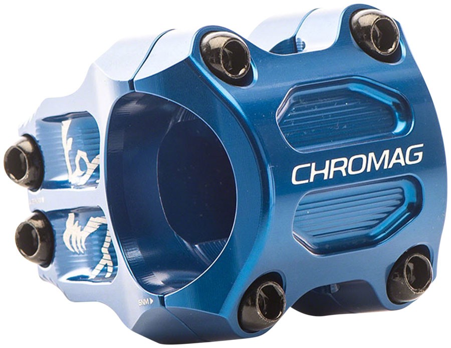 Велосипедный вынос Chromag Riza из сплава 32 мм - зажим 35 мм обработанный ЧПУ Синий Поддерживающий 18190₽
