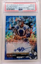 2017 Bowman Draft MJ Melendez - MJM Blue Wave Refractor Auto /150 PSA 10