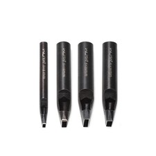 4 Pcs Rectangle Leather Hole Punch Set High Carbon Steel Punch Tool Hollow Punch