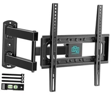 Outdoor Full Motion Weatherproof TV Wall Mount for 26-65 inch Flat/Curved TVs 