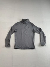 Salomon Men Jacket S Gray Outrack 1/4 Zip Essential Midwarm Active Pullover