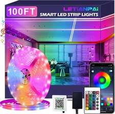 100ft Led Strip Lights,Long 100FT LED STRIP LIGHTS, RGB (Red, Green, Blue) 
