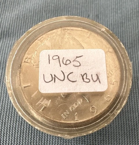 1965 Kennedy Half Dollar Roll BU 40% Silver 20 US Coins
