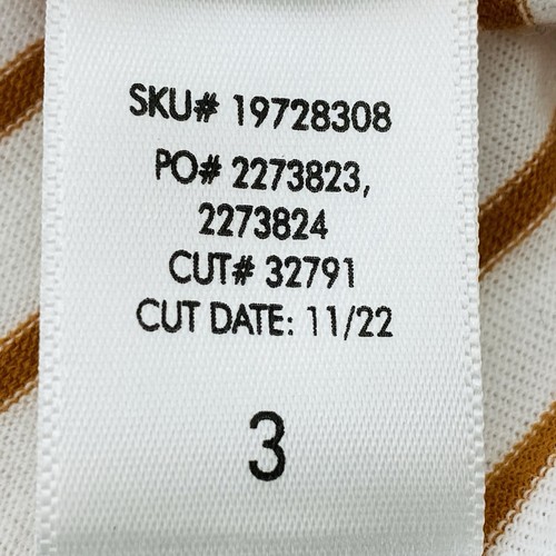Torrid Size 3 Tunic Tee White & Pumpkin Stripe V-Neck Classic Fit Womens 3X - Picture 10 of 12