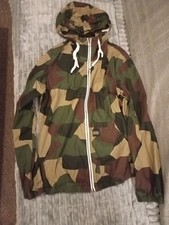 Pull and Bear Mens Camo Windbreaker Jacket Large