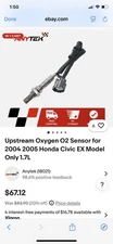 Upstream Oxygen O2 Sensor for 2004 2005 Honda Civic EX Model Only 1.7L