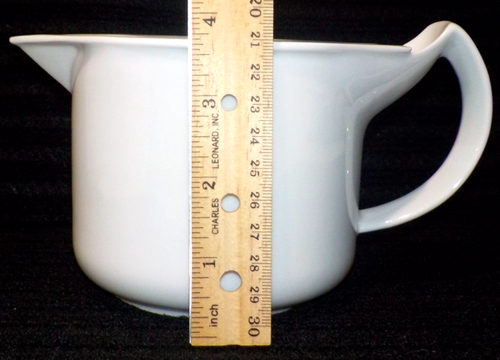 BMF GERMANY Porcelain WHITE Double Walled Gravy Boat/Creamer/ Sauce Jug 7"x3.75" - Picture 15 of 16