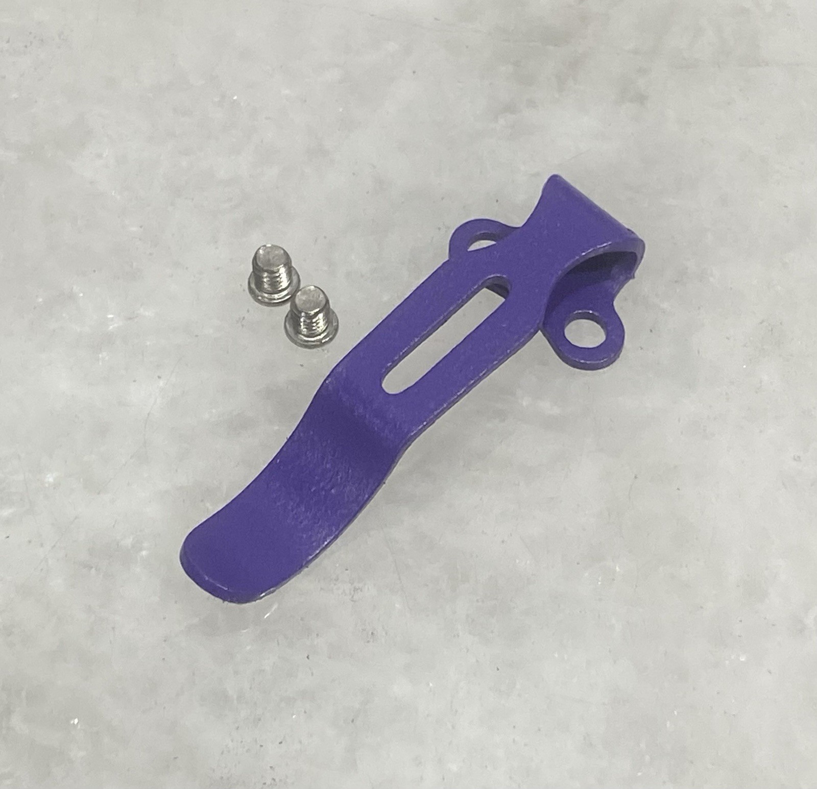 Flat Purple Steel Deep Pocket Clip For Kershaw CRYO 1555 CRYO II 1556 Knife