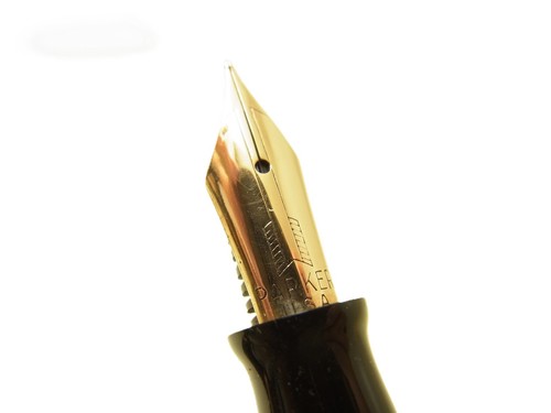 Schöner 3. Gen PARKER VACUMATIC MAJOR laminierter Black Diamond Füllfederhalter EF - Bild 2 von 7
