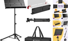 Foldable Sheet Music Stand with Tri-fold Panel Portable Standard Max 56" 