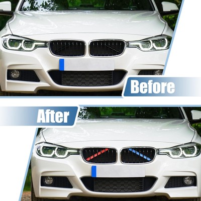 X AUTOHAUX 2-Piece Red Grille Insert Stripes For BMW X3/X4/X5 (F25, G01, G02, G05) 2012-2021 - View #11