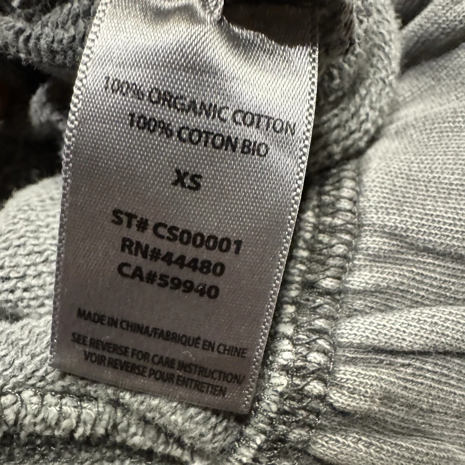 Pantalones de chándal Elwood Core XS grises sudaderas cónicas algodón orgánico salón Foto 4 de 4