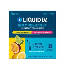 Liquid I.V. Hydration Multiplier Electrolyte Powder Variety Pack, 30 pk.