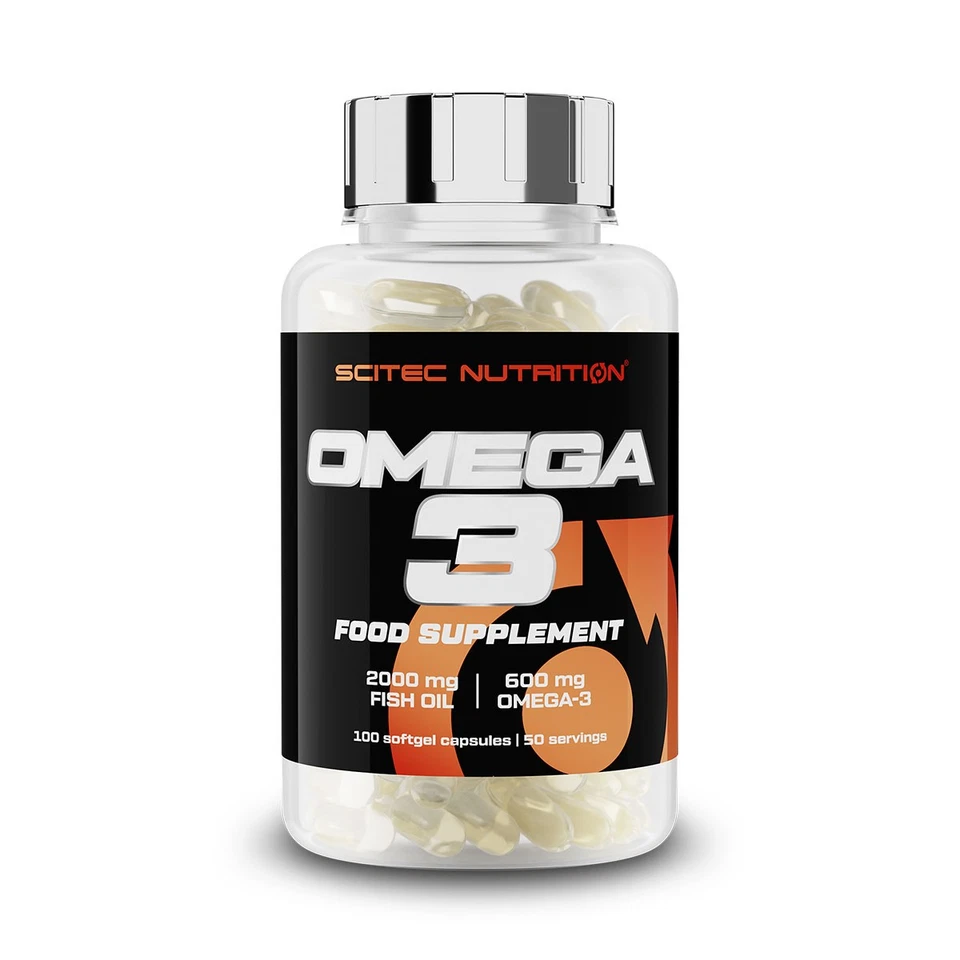 (107,19 EUR/kg) Scitec Nutrition Omega 3 100 Softgels Kapseln EPH DHA NEU - Bild 1 von 1