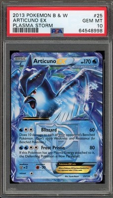 Pokemon Articuno EX Plasma Storm Holo Ultra Rare #25 PSA 10 Gem