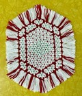 3 Vintage Handmade Daisy  Stitch Crocheted Christmas Hot Pads — photo 2