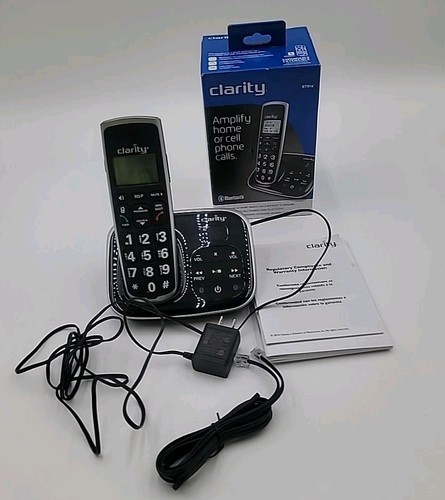 Clarity BT914 Cordless Phone Amplified Big Button Bluetooth Answering Machine