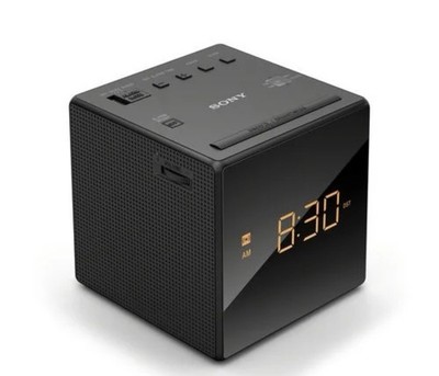 Sony Cube Style AM/FM Clock Radio With Gradual Alarm ICF-C1T