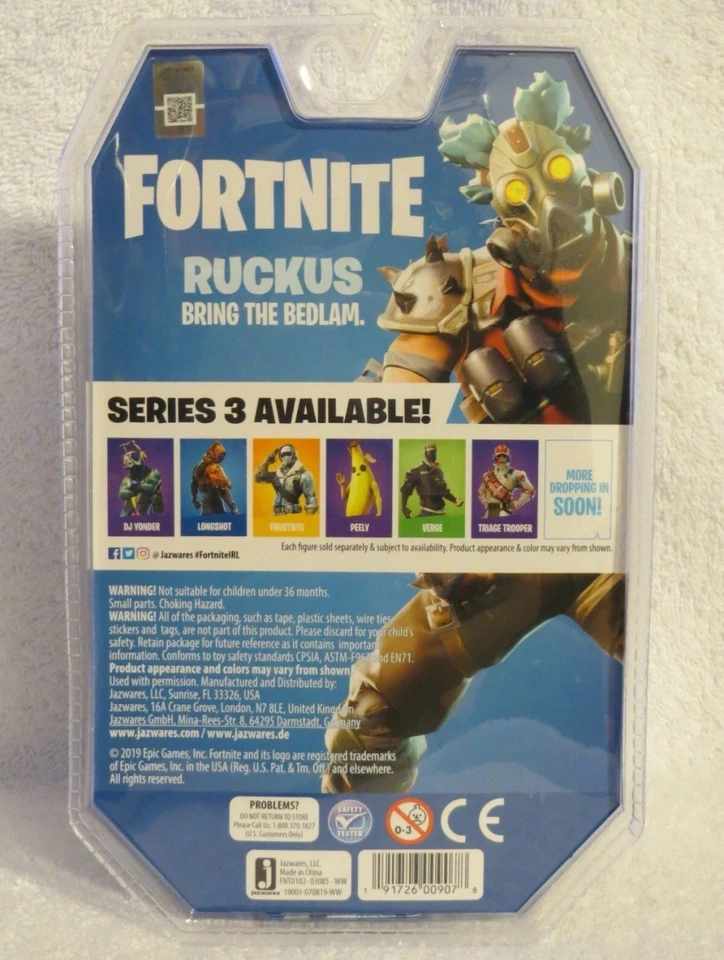 Figura de acción Fortnite 4" Ruckus Solo Mode 2019 Epic Games Jazwares ¡Nueva! Foto 4 de 4