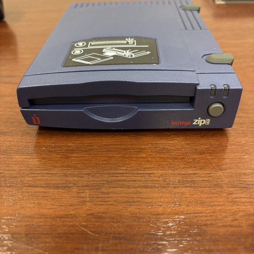 IOMEGA Zip 100 DDXZ100P2 Z100P2 EXTERNAL Zip Drive W/ Adapter ***Powers On - Afbeelding 13 van 18