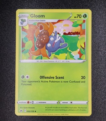 Gloom 002/159 Crown Zenith Uncommon Pokémon TCG NM 