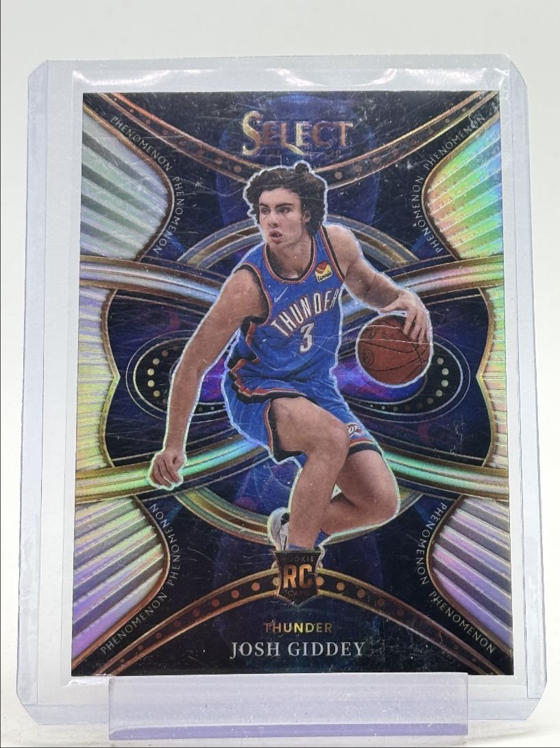 JOSH GIDDEY 2021-22 SELECT PHENOMENON ROOKIE SILVER PRIZM THUNDER RC Q1605