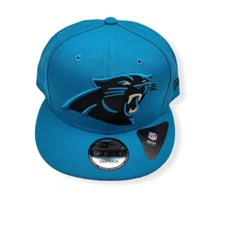 New Era Carolina Panthers 9Fifty Threads XL Logo Adjustable Snapback Hat Cap