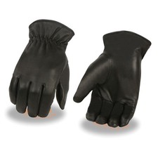 Milwaukee Leather 734 Men  s Black Leather Thermal Lined Gloves with Cinch Wrist