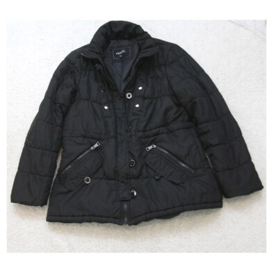 Black Jacket Rue21 Womans Zipper Front XL Extra Large Polyester Lined Solid  JKT1