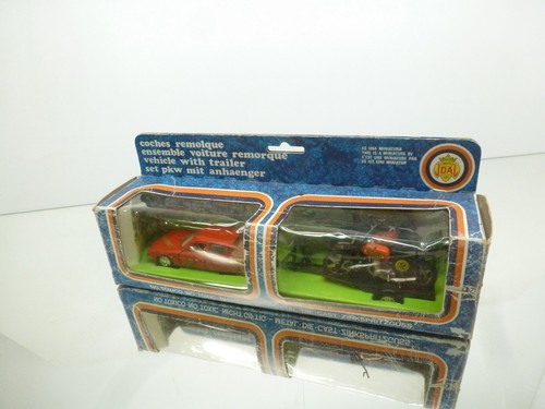 JOAL 152 CITROEN CX PALAS WITH MOTOCROSS TRAILER -RARE-RED 1:43- GOOD IN BOX - Imagen 5 de 11