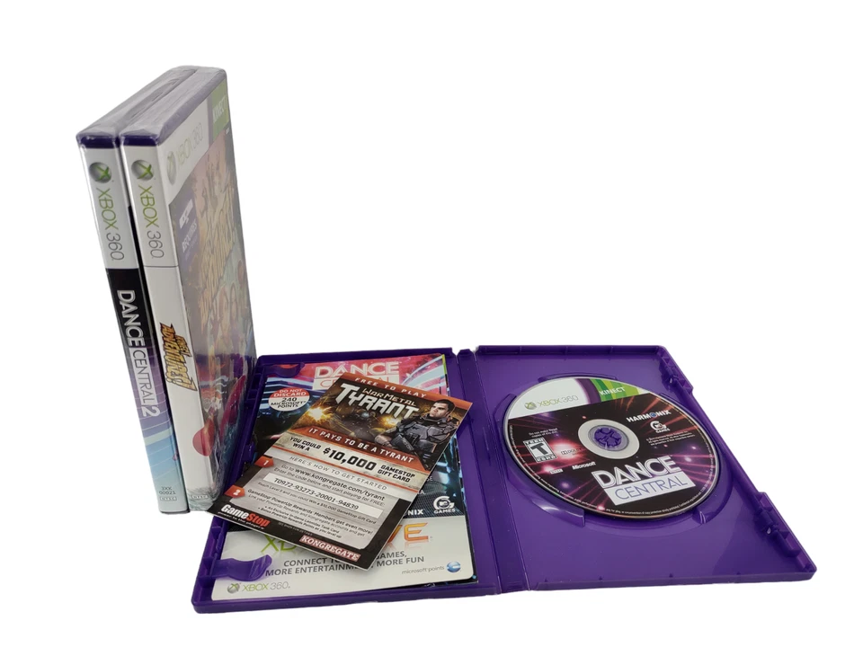 Xbox 360 Kinect Lot Dance Central (used), Dance Central 2 & Adventures (NEW) - Image 3 of 4