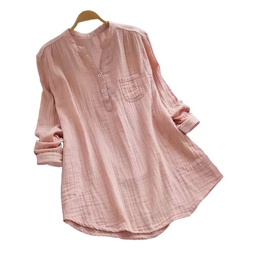 Plus Size Women Cotton Linen T-Shirt Dress Ladies Casual Baggy Tunic Tops Blouse - Picture 60 of 85