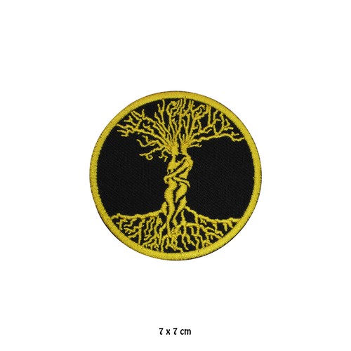 Parche con logotipo del círculo del árbol de la vida parche bordado parche de hierro/costura parche - Imagen 5 de 11