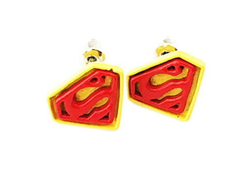 DC & MARVEL SUPERHEROES COMIC MOVIES CHARACTERS LOGOS POST ENAMEL STUD EARRINGS - Picture 24 of 33
